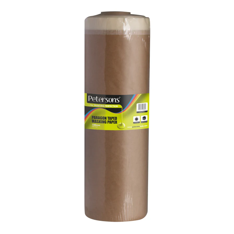 PETERSONS PARAGON TAPED MASKING PAPER 180MM X 20M