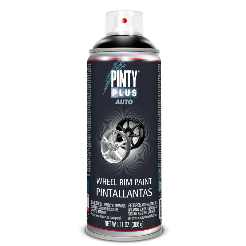 PINTYPLUS AUTO WHEEL RIM PAINT 400ML BLACK