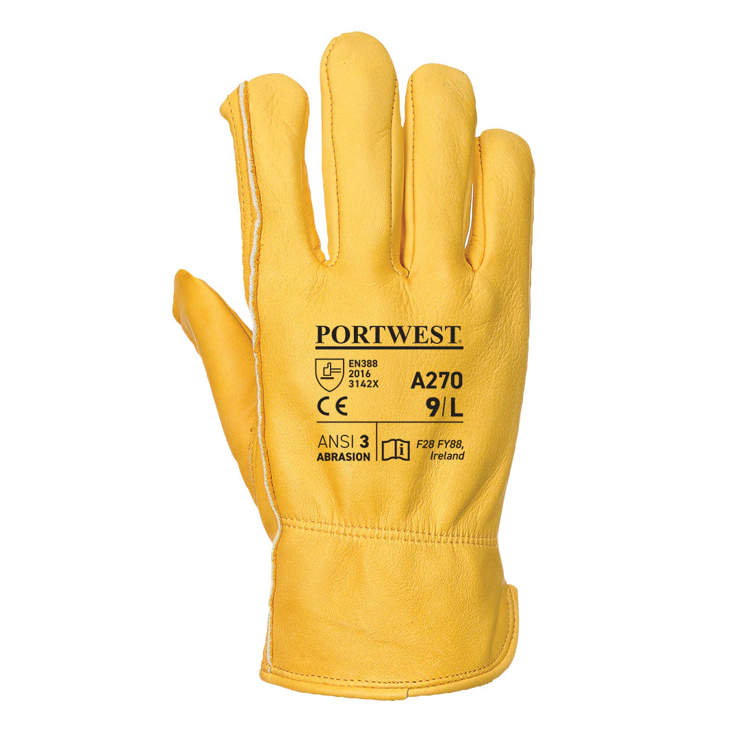 PORTWEST CLASSIC DRIVER GLOVE TAN XL - Image 2