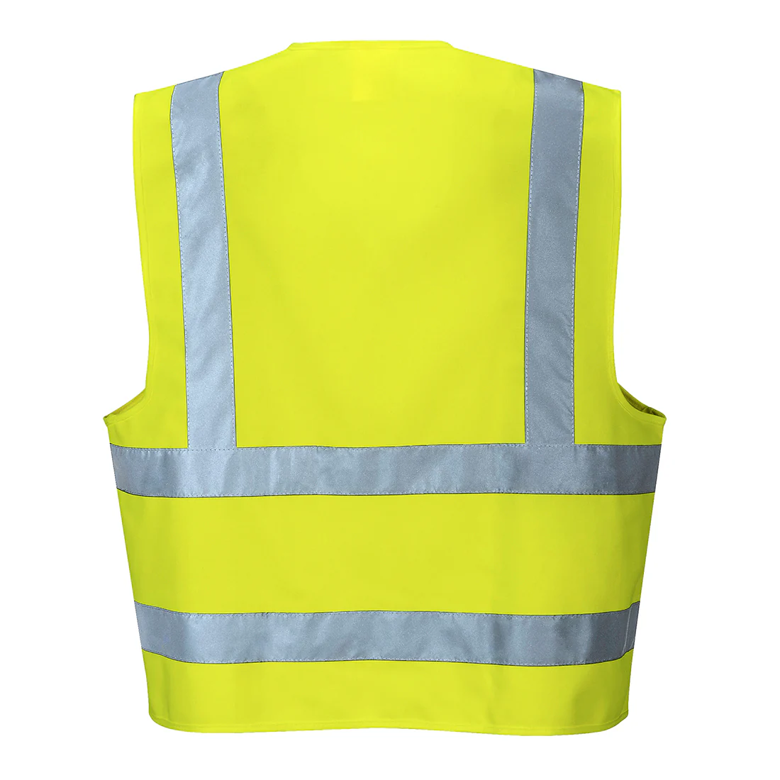 PORTWEST HI VIS TWO BAND & BRACE VEST YELLOW - Image 2