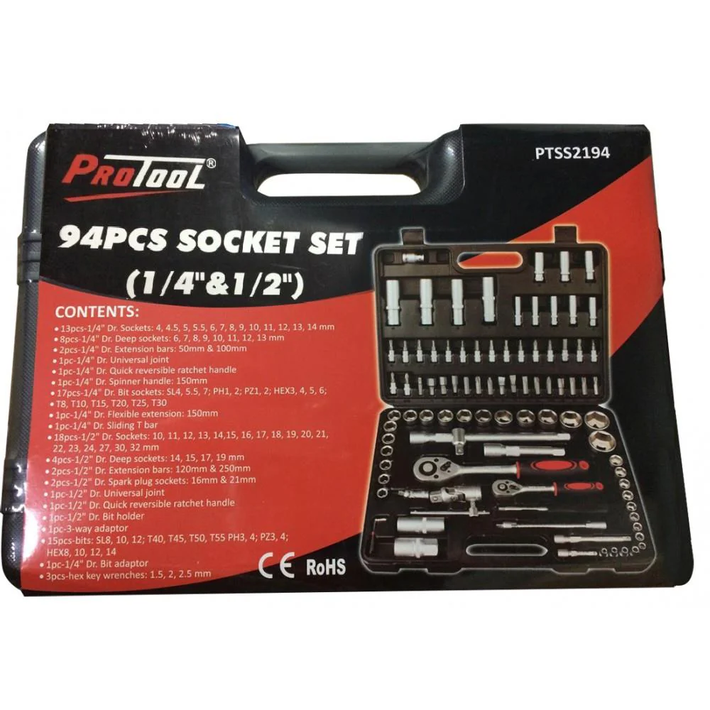 PROTOOL 94 PIECE 1/2'' & 1/4'' SOCKET SET - Image 2