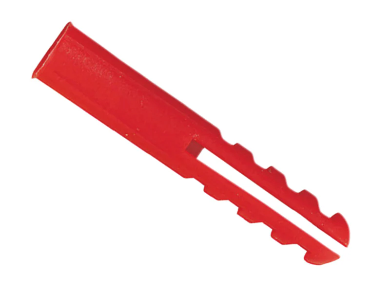 Red Plastic Plugs No.6-12, 100 Pack – Watson Hire