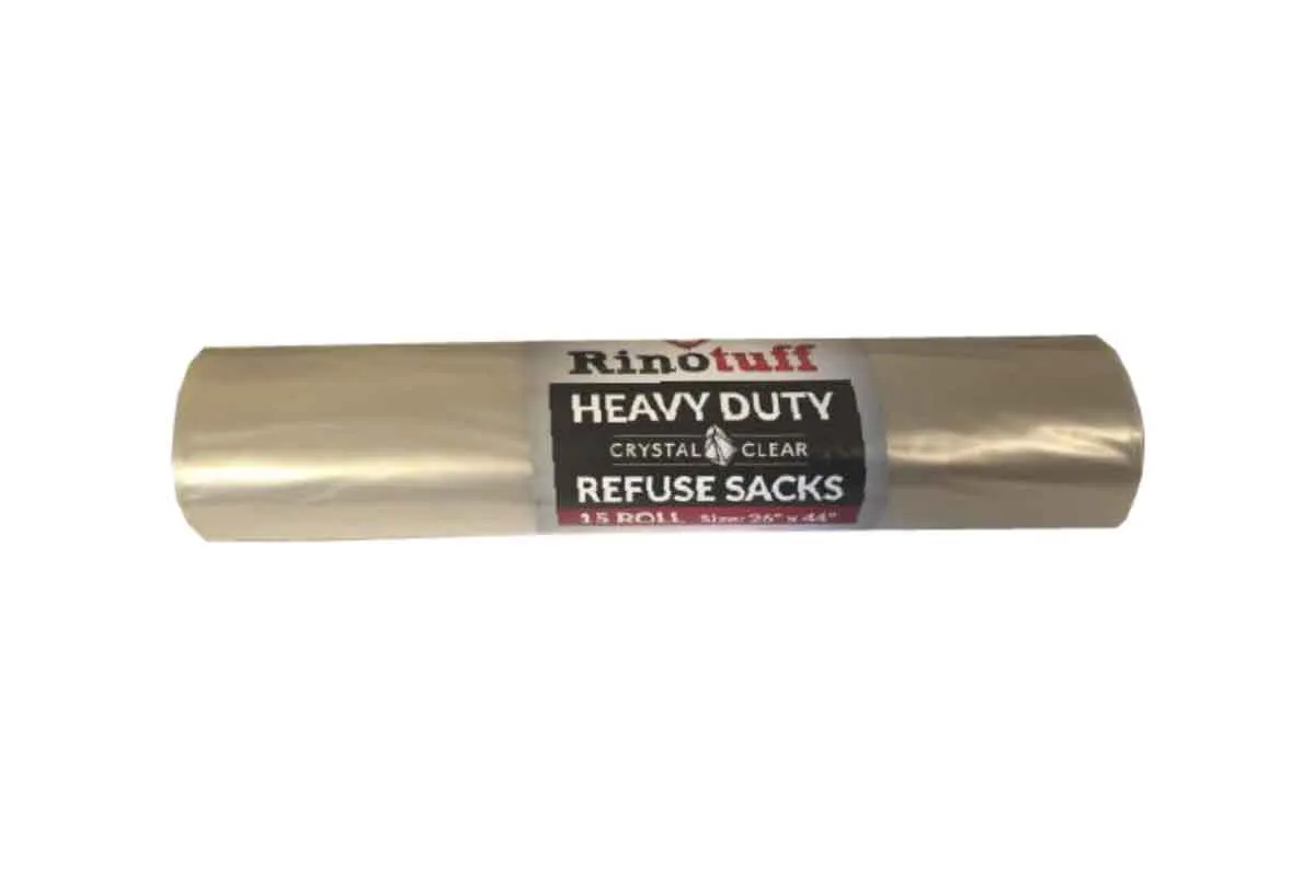 RINOTUFF CLEAR BAGS 15PK