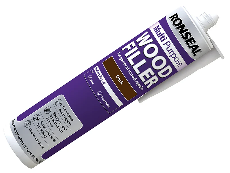Ronseal Multipurpose Wood Filler Cartridge Dark 310ml