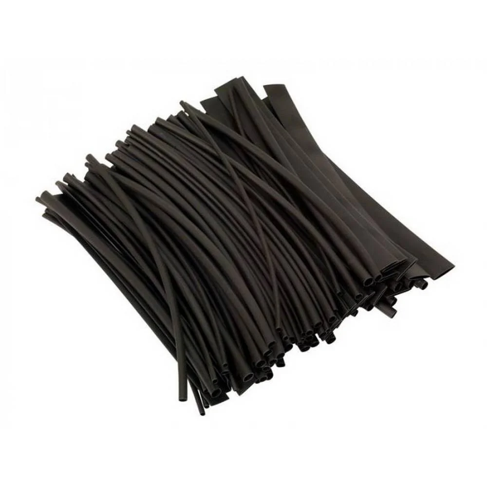 SEALEY 200MM HEAT SHRINK BLACK TUBING PACK OF 100