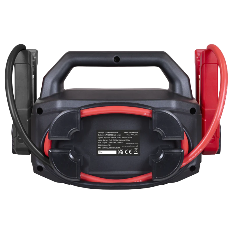 SEALEY 2500A 12/24V LITHIUM JUMP STARTER POWER PACK - Image 3