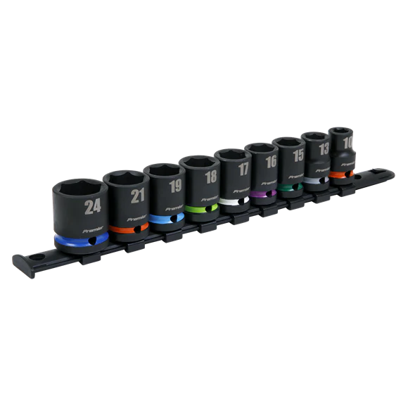 SEALEY 9PC 1/2"SQ DRIVE IMPACT SOCKET SET