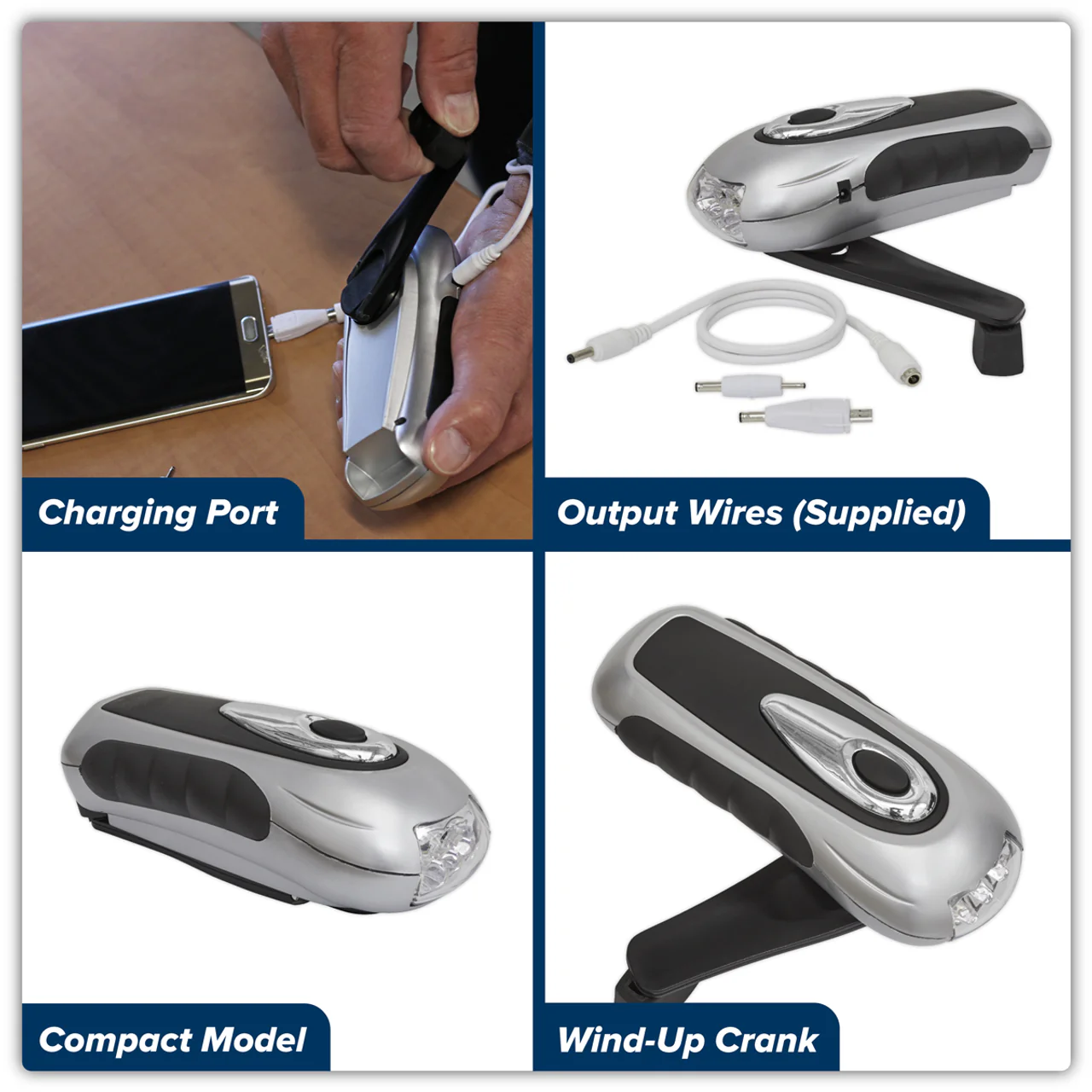 SEALEY WIND-UP TORCH LED RECHARGEABLE - Image 3
