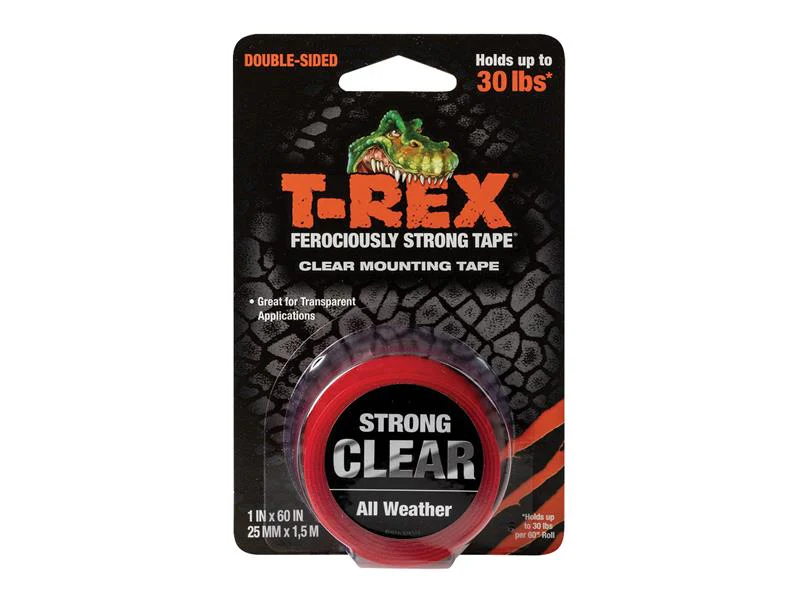 Shurtape T-REX® Clear Mounting Tape 25mm x 1.5m - Image 2