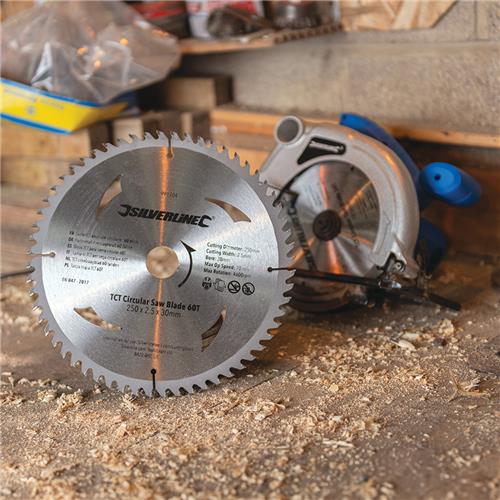 SILVERLINE 300 X 30 TCT CIRCULAR SAW BLADES 40T & 60T 2 PACK - Image 2