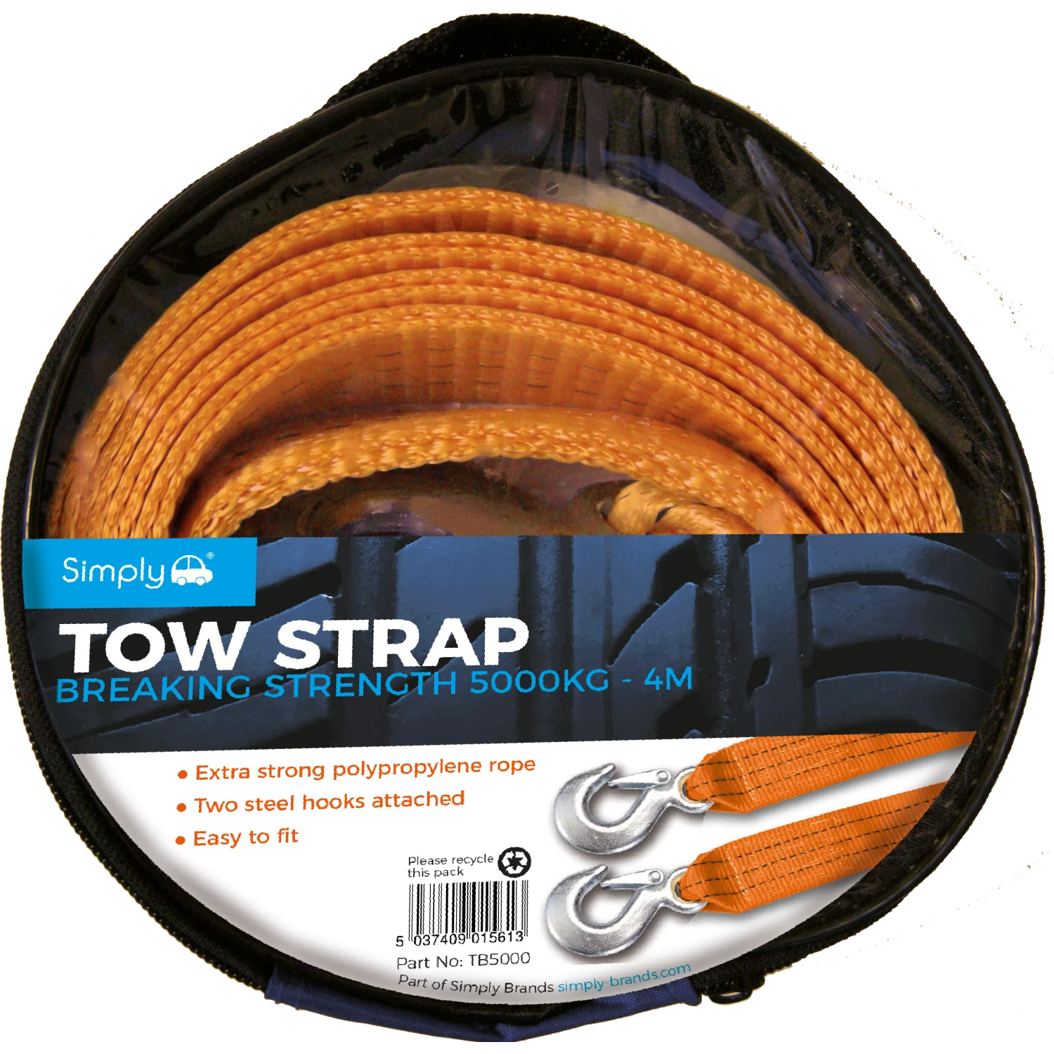 SIMPLY 5000KG TOW BELT