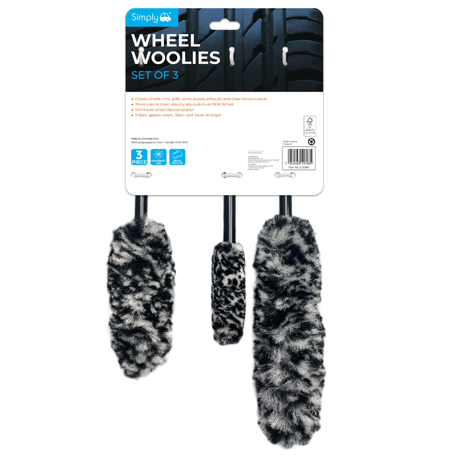 SIMPLY AUTO 3 PIECE MICROFIBRE WHEEL WOOLIES - Image 4