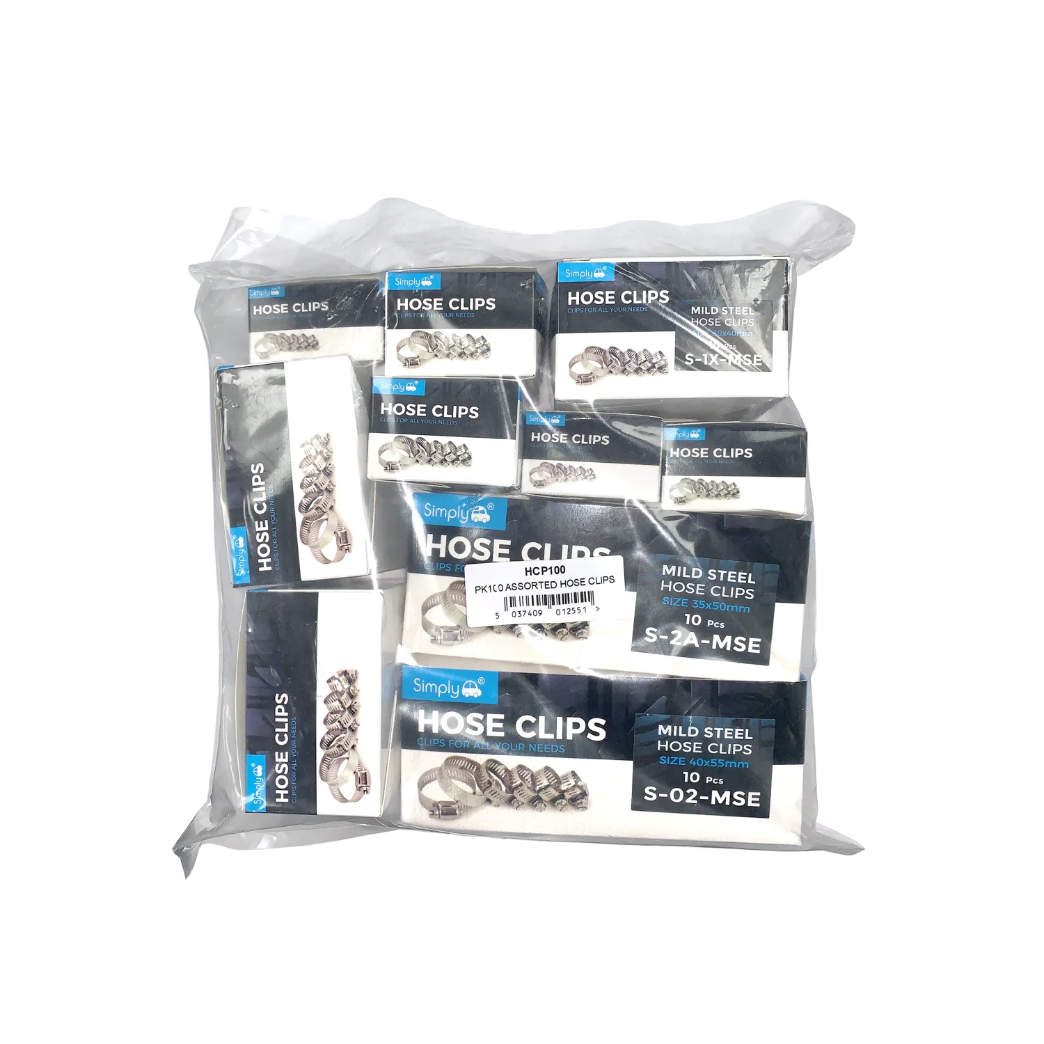 SIMPLY AUTO MILD STEEL HOSE CLIPS