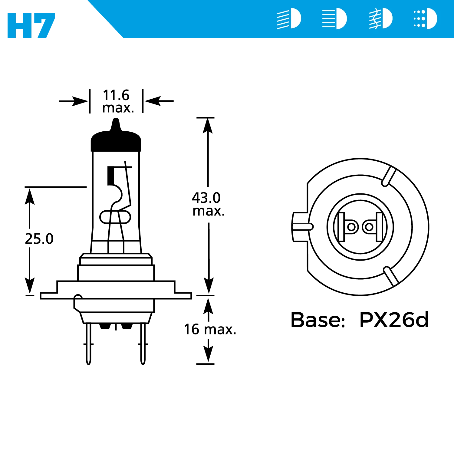 SIMPLY H7 - 12V 55W BLISTER BULB - Image 2
