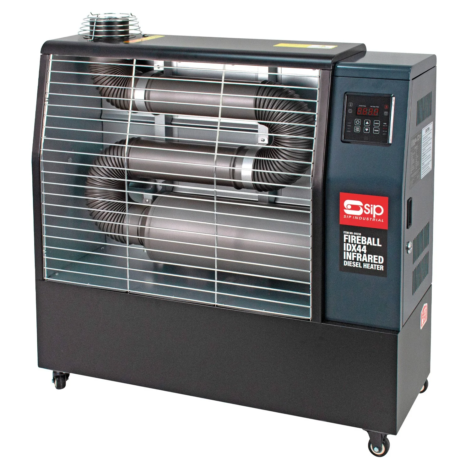 SIP FIREBALL IDX44 INFRARED DIESEL HEATER WITH 3PC FLUE KIT