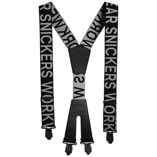 SNICKERS LOGO BRACES - BLACK / GREY