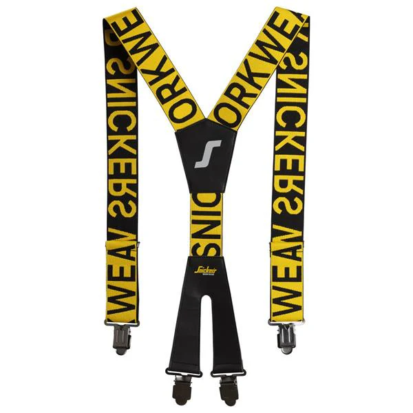 SNICKERS LOGO BRACES - BLACK / GREY