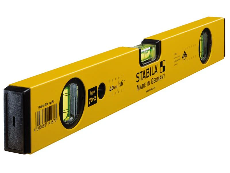 Stabila 70-2-40 Double Plumb Spirit Level 3 Vial 40cm - Image 2