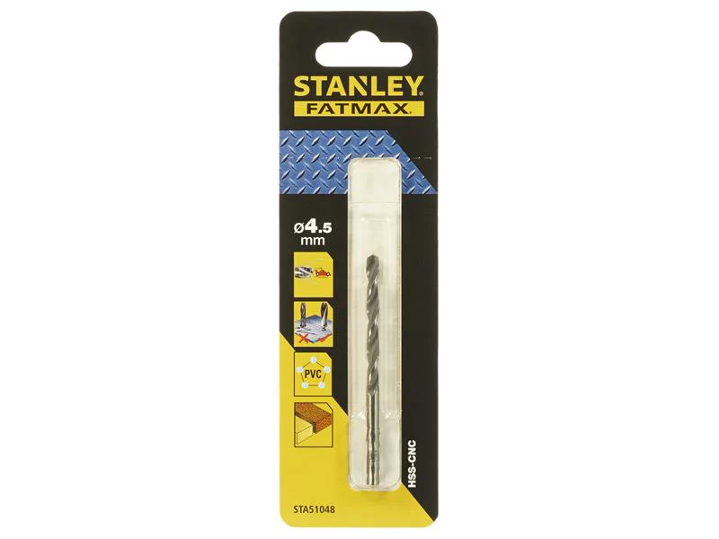 STANLEY® FatMax® Precision Metal Drill Bit 4.5mm OL:80mm WL:47mm - Image 2