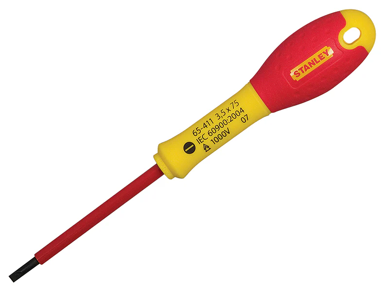 STANLEY® FatMax® VDE Insulated Screwdriver Parallel Tip 4.0 x 100mm - Image 2