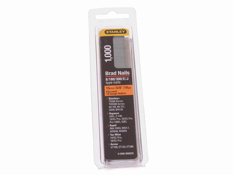 STANLEY® SWKBN Brad Nail 15mm SWKBN062 (Pack 1000) - Image 2