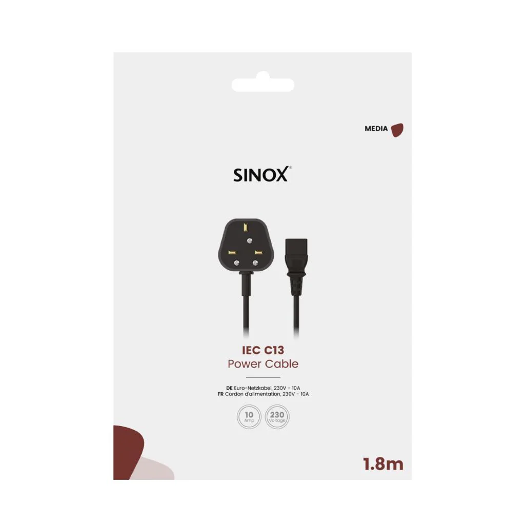 SX POWER IEC C13 1.8M CABLE BLACK - Image 2