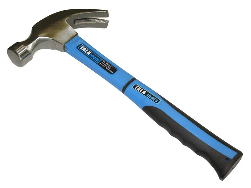 TALAtools Claw Hammer, Fibreglass Shaft 450g (16oz) - Image 2