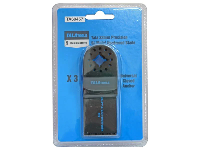 TALAtools Multi-Tool Japanese Bi-Metal Wood Blade 32mm (Pack 3)