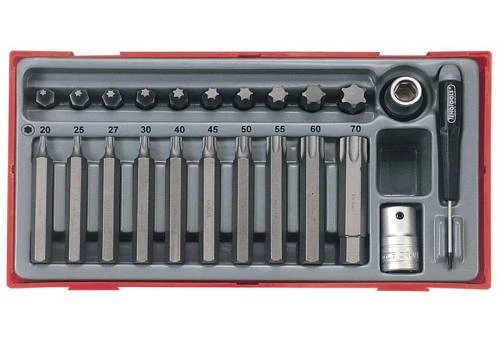 TENG TOOL SOCKET SET 1/2" DR TX BIT 23PCS