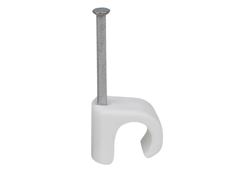 Tillex® Cable Clip Round 8-12 White 2.0 x 30mm Box 100