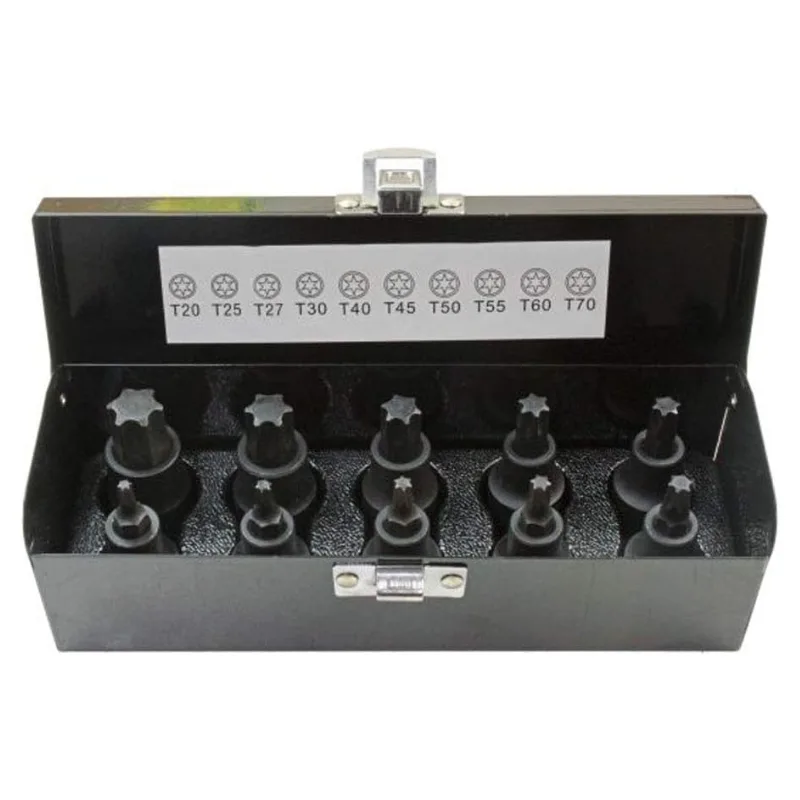 TMUS 10PC 1/2" DRIVE IMPACT HEX BITS