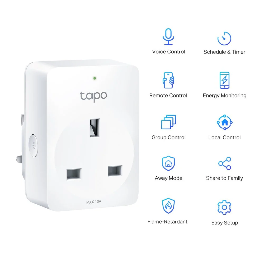 TP LINK MINI 2 PACK SMART WIFI SOCKET ENERGY MONITORING - Image 2