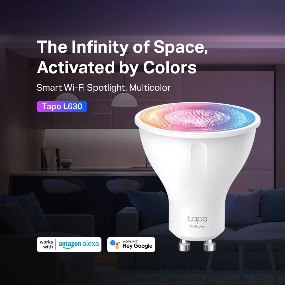TP LINK SMART WIFI SPOTLIGHT MULTICOLOUR GU10 2 PACK - Image 2