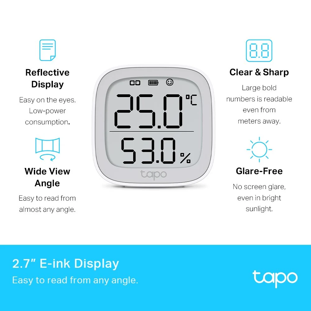 TP LINK TAPO SMART TEMPERATURE AND HUMIDITY MONITOR - Image 3