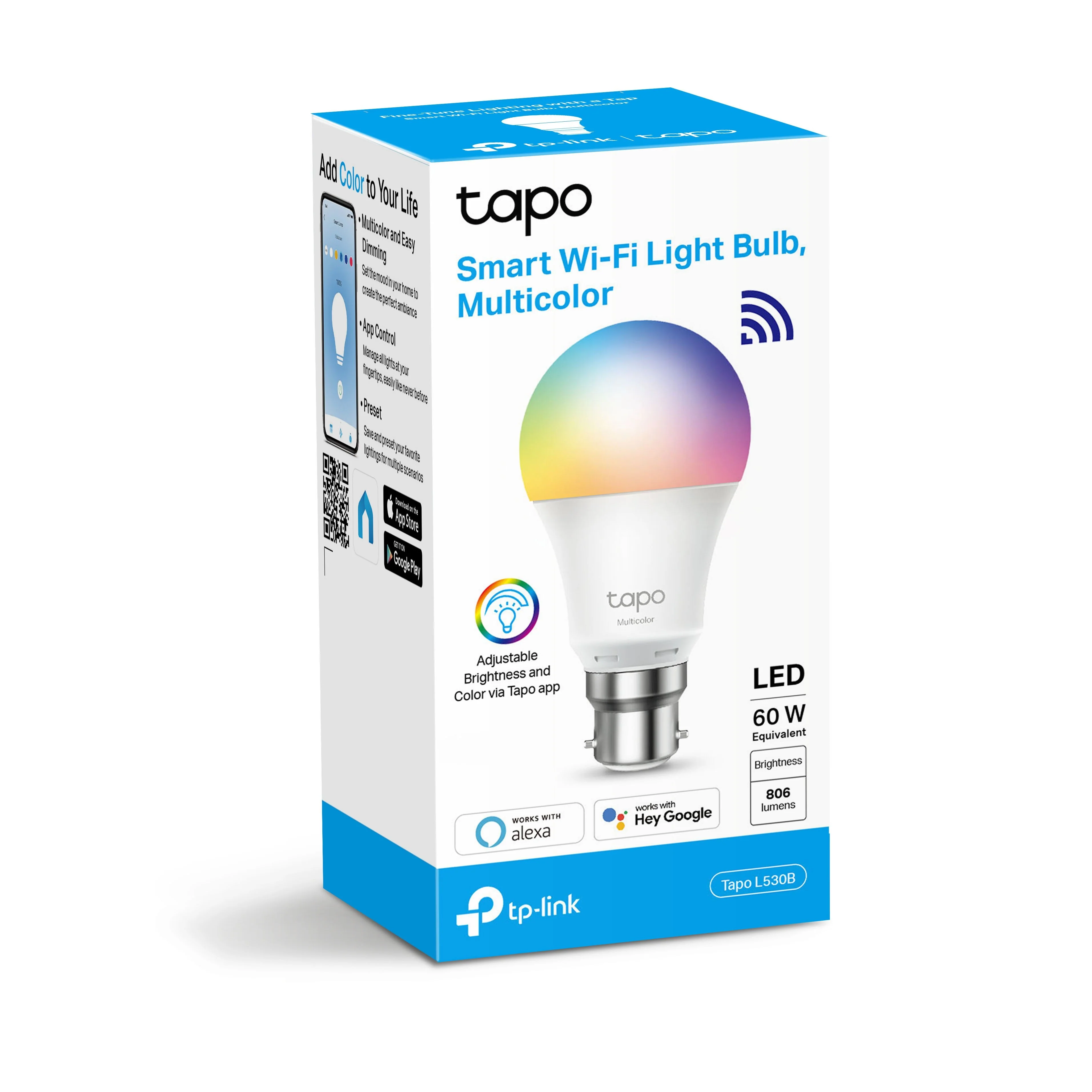 TP LINK TAPO SMART WIFI LIGHT BULB B22 - Image 3