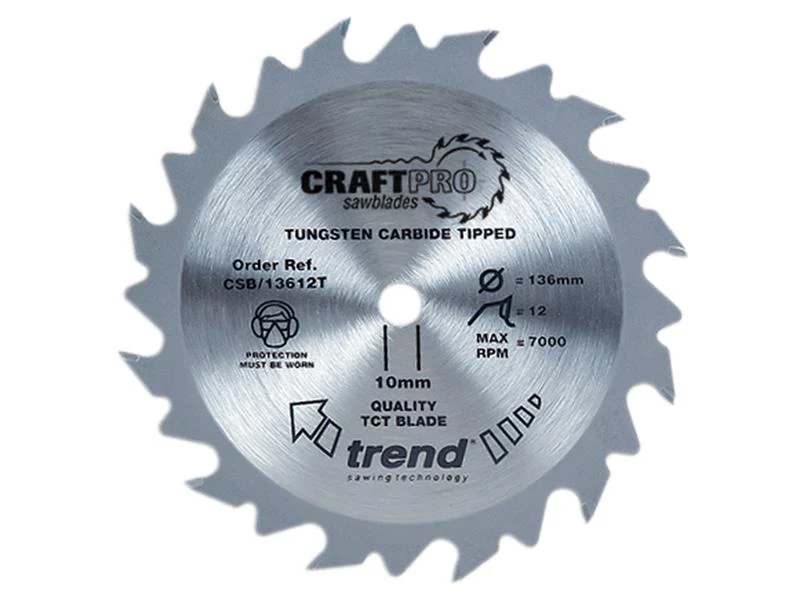 Trend CraftPro Saw Blade 150 x 10mm x 24T, Thin
