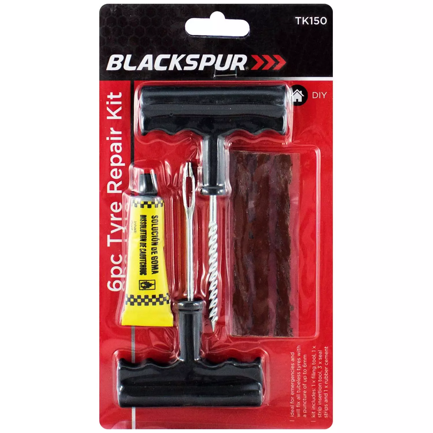TYRE REPAIR KIT 6 PIECE