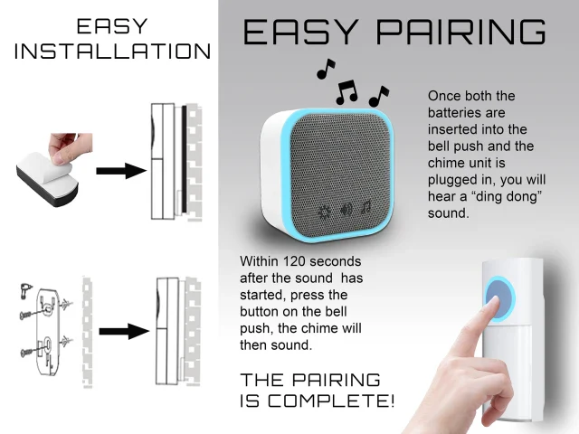 UNI-COM PLUG-IN DOOR CHIME WHITE - Image 2