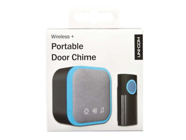UNI-COM PORTABLE DOOR CHIME BLACK - Image 2