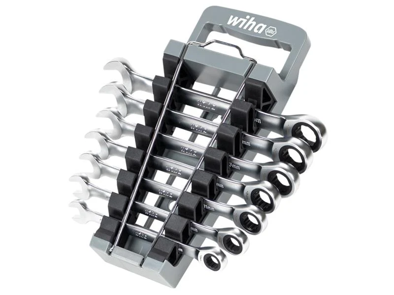Wiha Ring Ratchet Spanner Set, 8 Piece