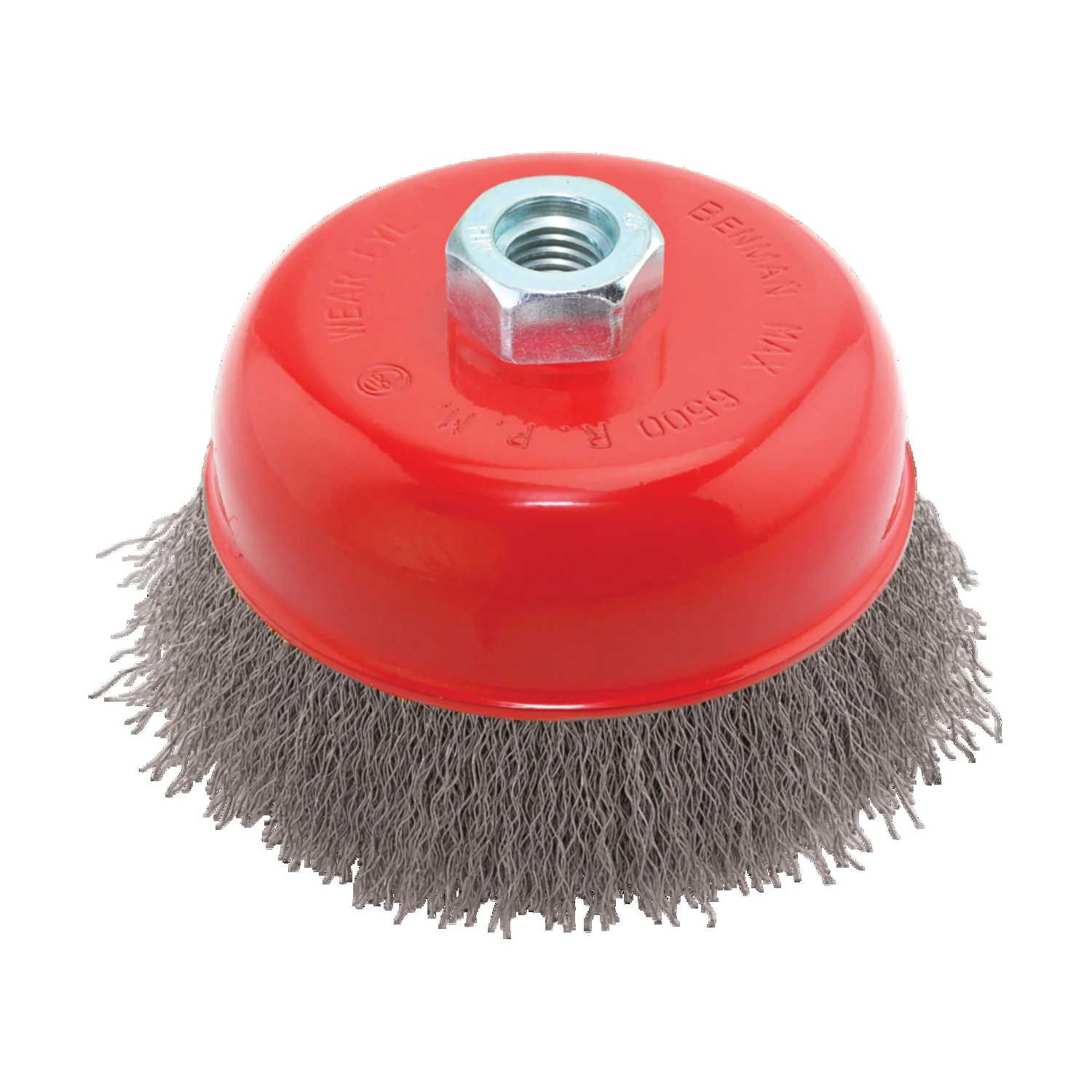 WIRE CUP BRUSH BENMAN M14X2 BORE Ø 065MM